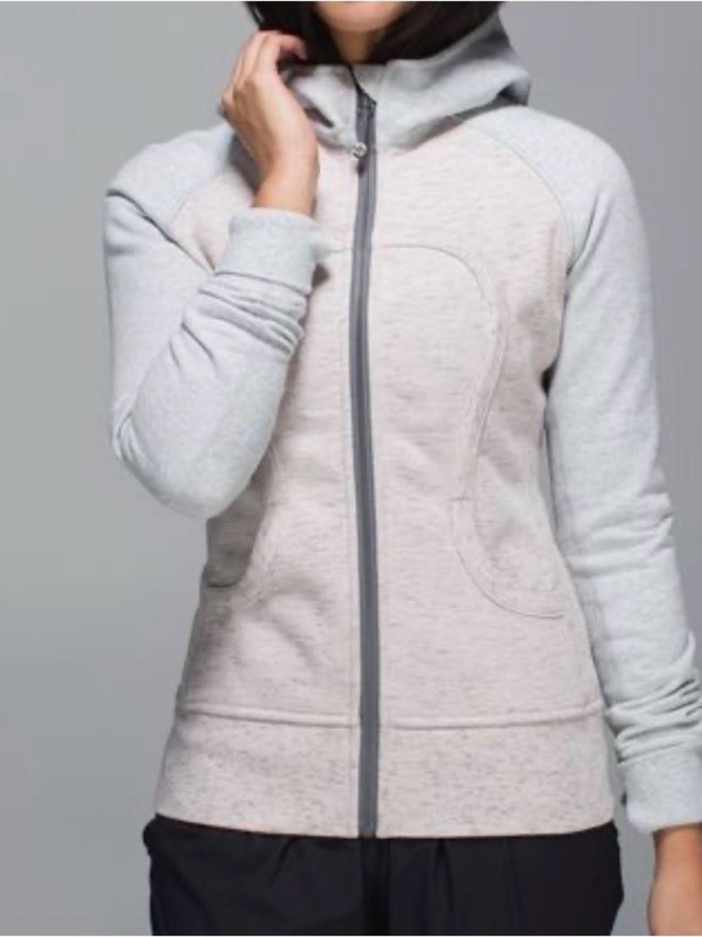 Lululemon Grey Pink Full-Zip Scuba Hoodie | Size 6 - Picture 6 of 6